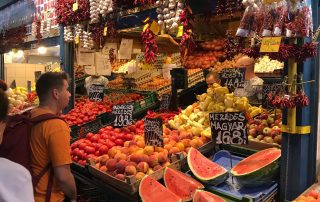 Fruit vegetables chillies market Budapest