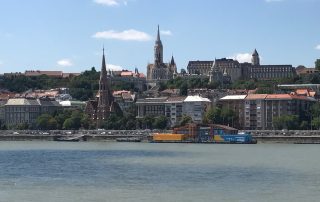 Budapest city view river